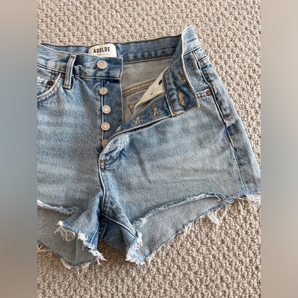 Aritzia Agolde Parker high waisted jean shorts - Picture 6 of 7